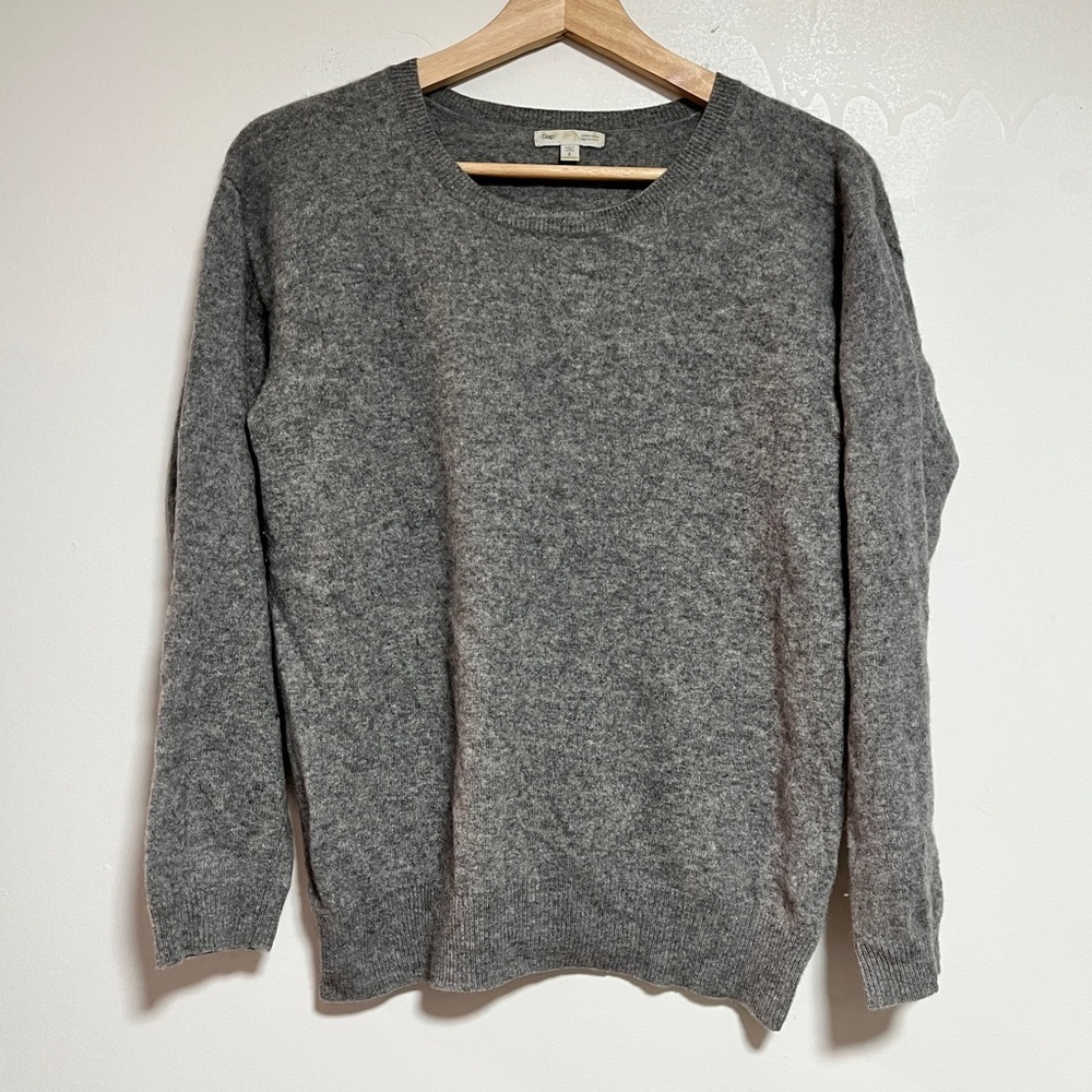Gap 100% Cashmere Grey Sweater - Size Small - Picture 1 of 9